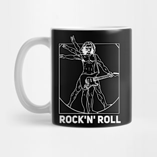 Funny rock 'n' roll art painting Mug